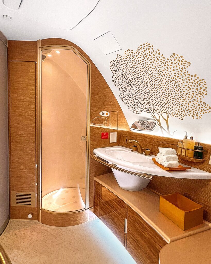 Emirates first class bathroom