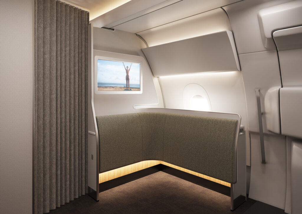 Qantas Airbus 350 Wellbeing Zones