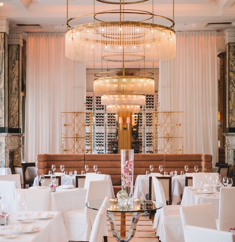 dining room at Esplanade Zagreb Hotel, Zagreb, Croatia