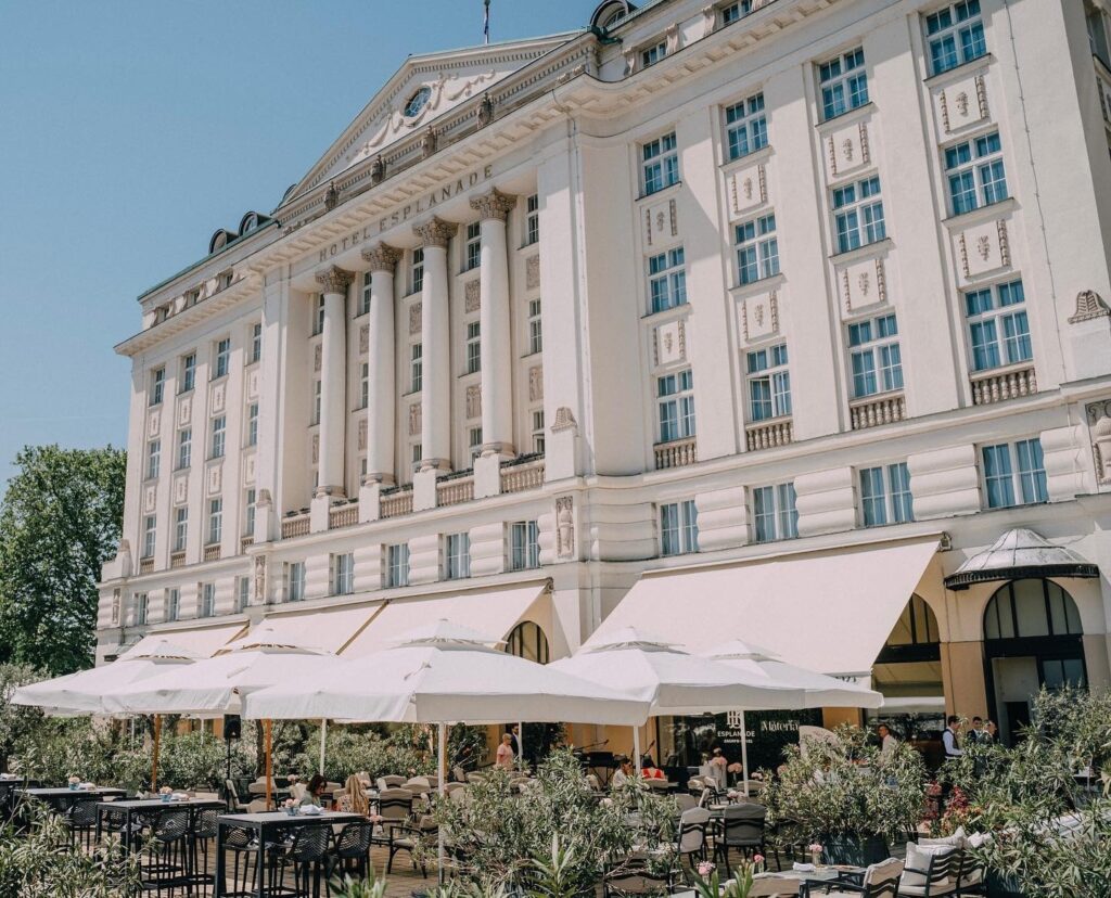 Oleander Terrace at Esplanade Zagreb Hotel, Zagreb, Croatia