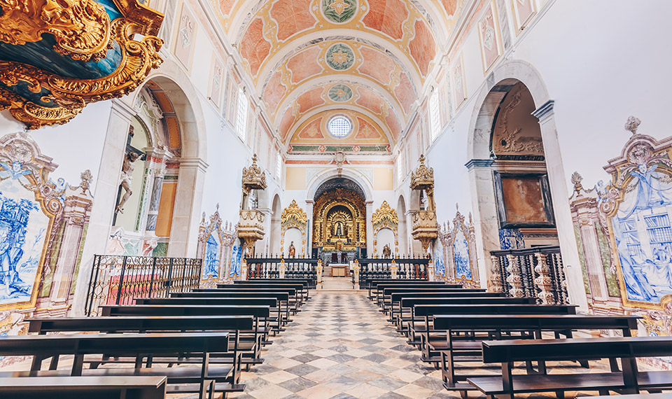 The main chapel at Convento do Espinheiro Hotel